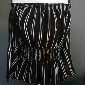 Off the shoulder with bell sleeves top